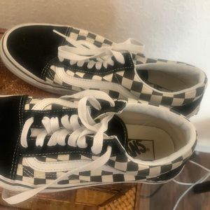 Vans shoes checker style size 8 women perfect condition no issues